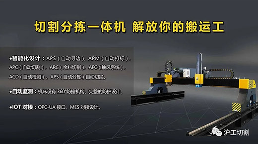 官网斗鱼体育全自动等离子切割分拣一体机